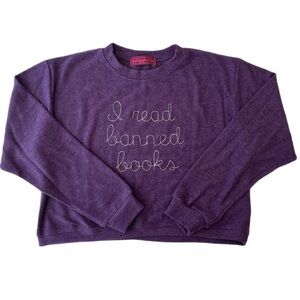 Melissa Masse Purple Crew Neck Sweater